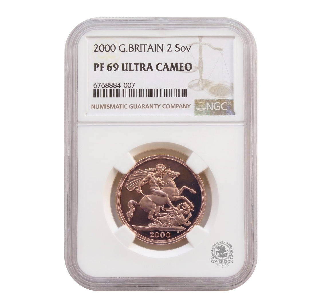 NGC PF69 2000 Double Sovereign - Proof Gold Coin