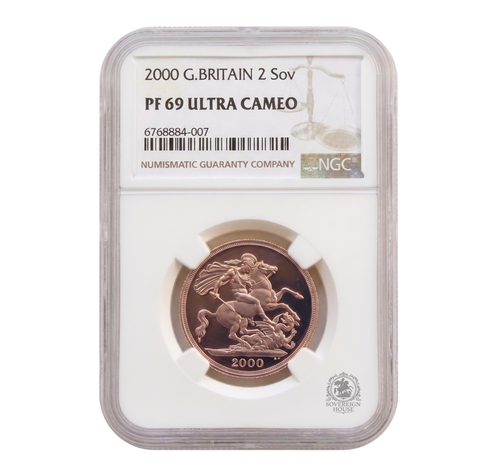 NGC PF69 2000 Double Sovereign - Proof Gold Coin