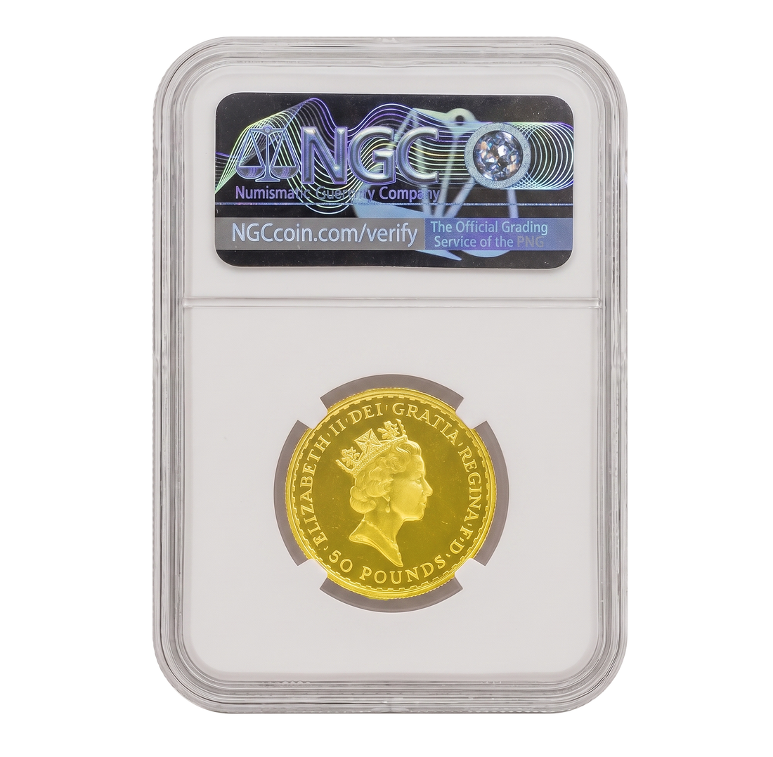 NGC PF69 1990 Ultra Cameo 1/2oz £50 Britannia -  Proof Gold Coin