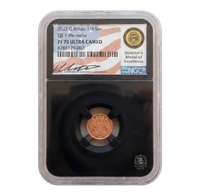 NGC PF70 2022 Queen Elizabeth II Memorial Quarter Sovereign - Miles Standish Signed Proof Gold Coin