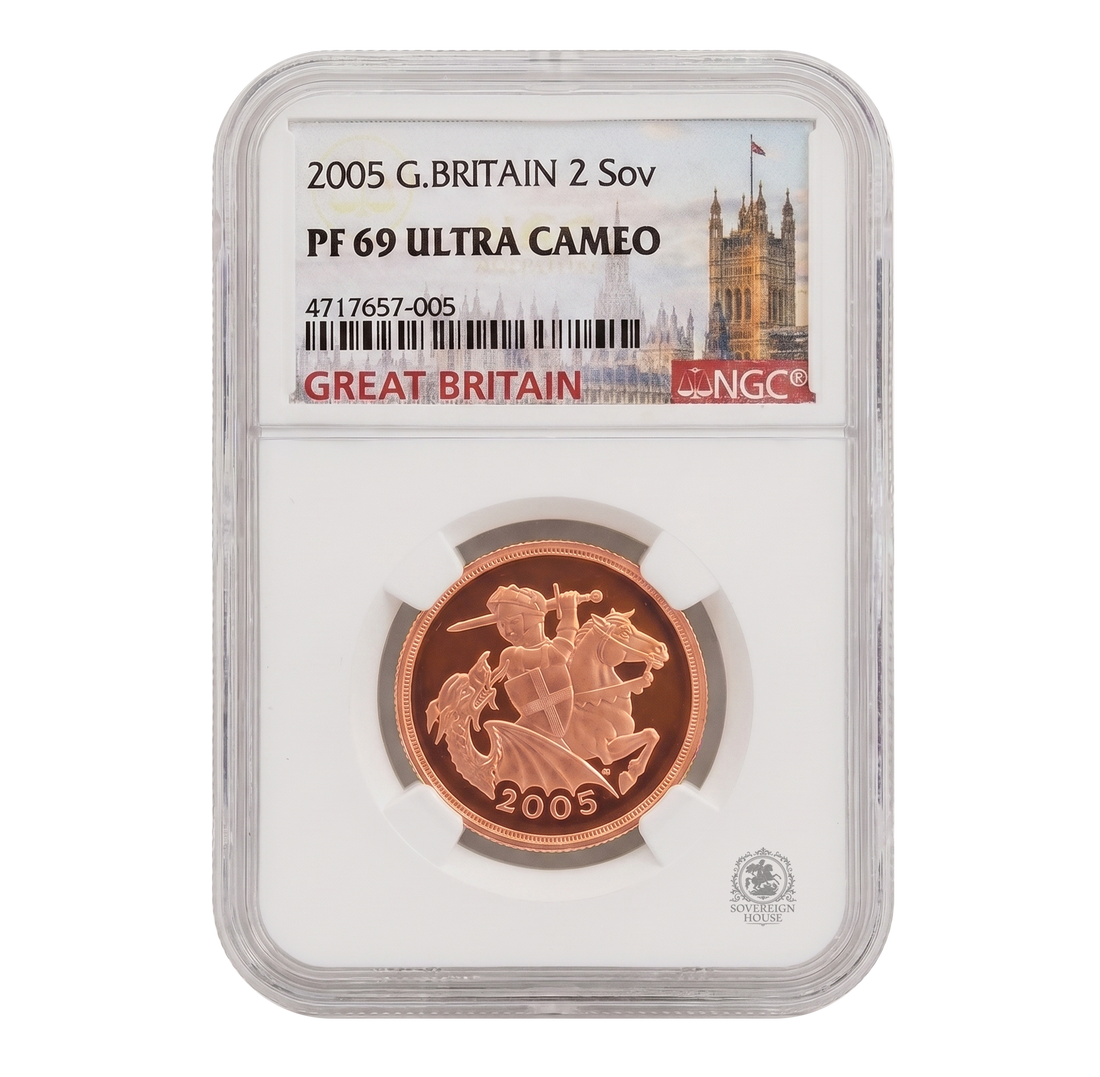NGC PF69 2005 Double Sovereign - Proof Gold Coin