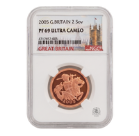 NGC PF69 2005 Double Sovereign - Proof Gold Coin