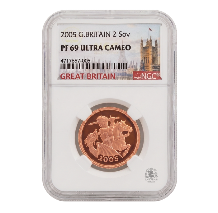 NGC PF69 2005 Double Sovereign - Proof Gold Coin