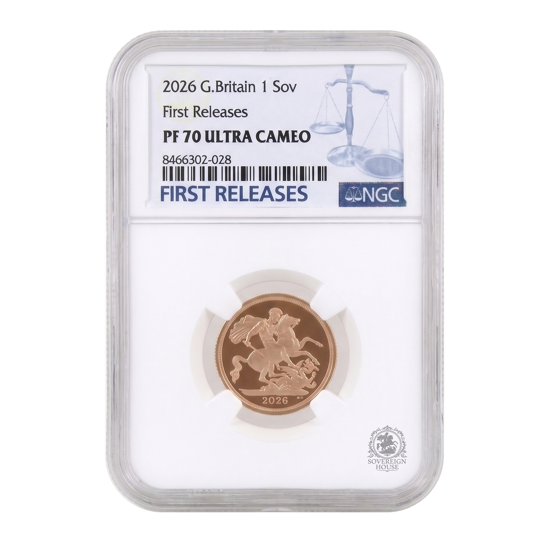 NGC PF70 2026 Full Sovereign First Releases Ultra Cameo - Proof Gold Coin