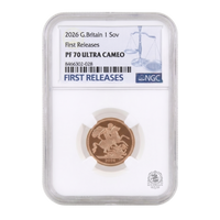 NGC PF70 2026 Full Sovereign First Releases Ultra Cameo - Proof Gold Coin