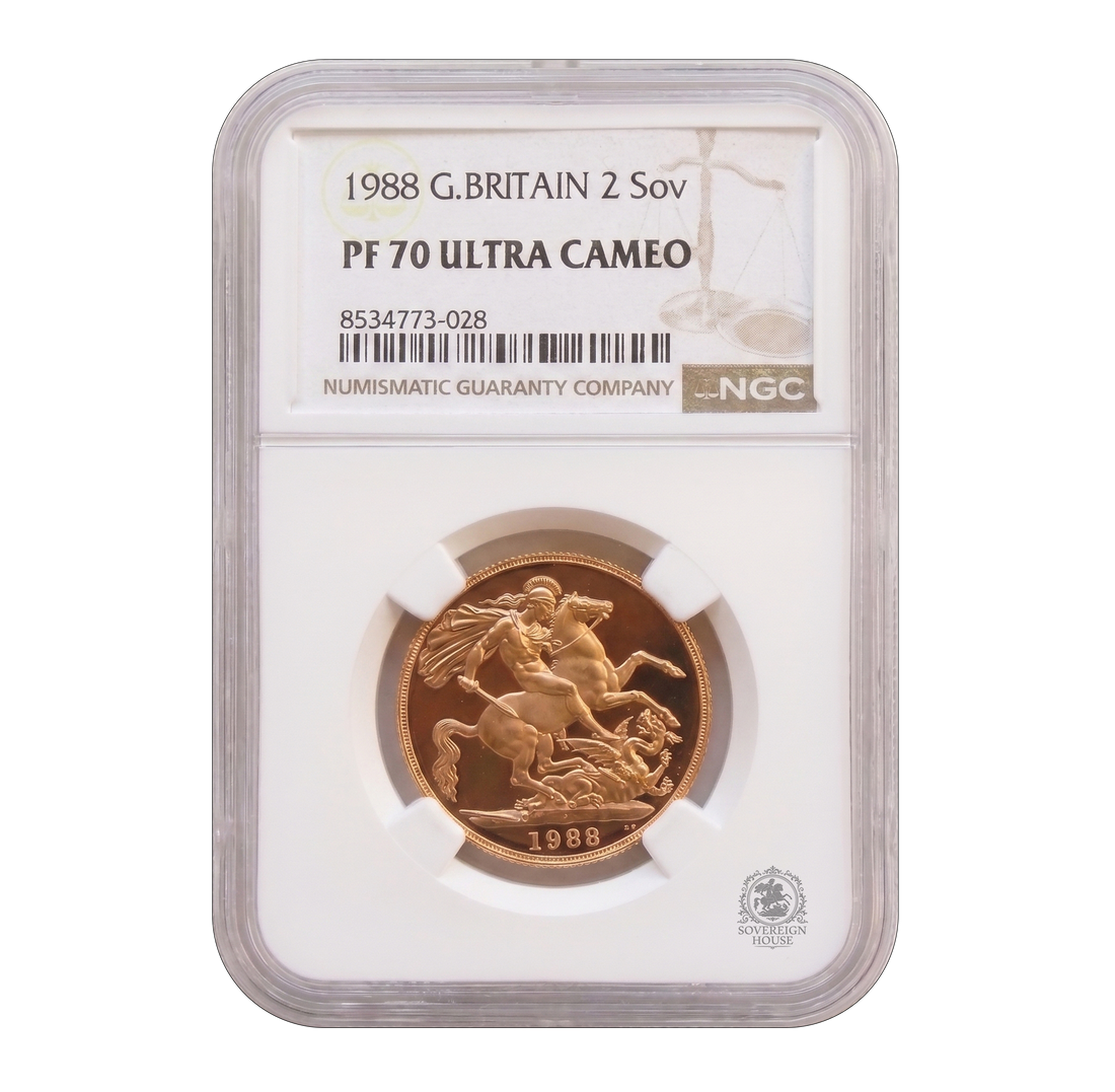 NGC PF70 1988 Double Sovereign - Proof Gold Coin