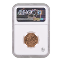 NGC AU58 1928 King George V Full Sovereign - Proof Gold Coin