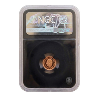 NGC PF70 2022 Queen Elizabeth II Memorial Quarter Sovereign - Miles Standish Signed Proof Gold Coin