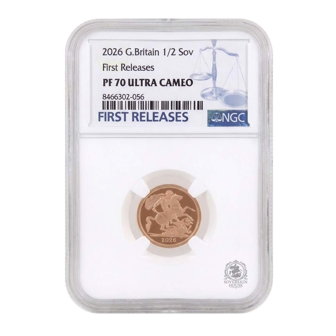 NGC PF70 2026 Half Sovereign First Releases Ultra Cameo - Proof Gold Coin