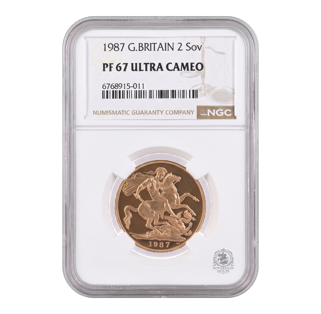 NGC PF67 1987 Double Sovereign - Proof Gold Coin