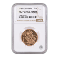 NGC PF67 1987 Double Sovereign - Proof Gold Coin