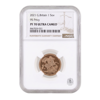 NGC PF70 2021 95 Privy Full Sovereign Ultra Cameo - Proof Gold Coin