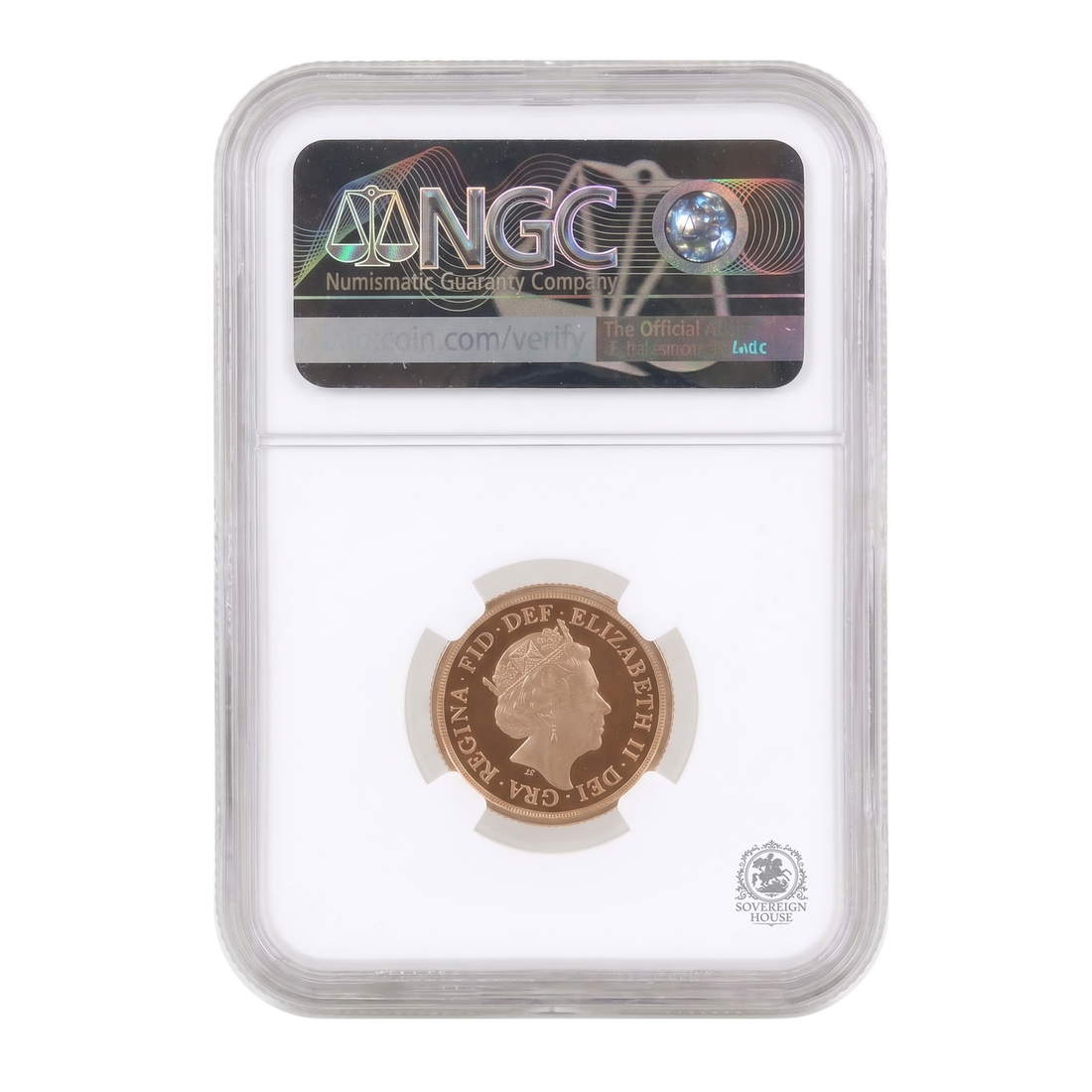 NGC PF70 2022 Platinum Jubilee Full Sovereign Ultra Cameo - Proof Gold Coin