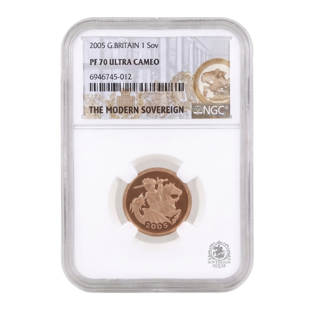 NGC PF70 2005 Full Sovereign Ultra Cameo - Proof Gold Coin