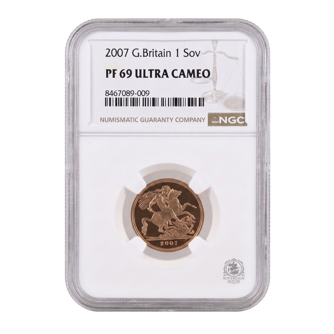 2007 Full Sovereign NGC PF69 Ultra Cameo - Proof Gold Coin