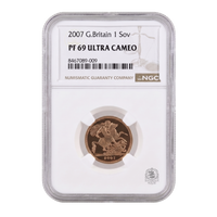 2007 Full Sovereign NGC PF69 Ultra Cameo - Proof Gold Coin