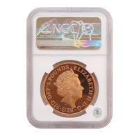 NGC PF70 2018 £5 Sapphire Coronation Quintuple Sovereign - Proof Gold Coin