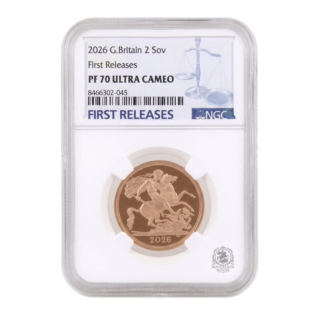 NGC PF70 2026 Double Sovereign First Releases Ultra Cameo - Proof Gold Coin