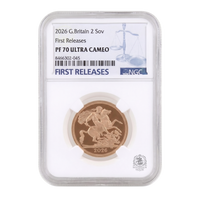 NGC PF70 2026 Double Sovereign First Releases Ultra Cameo - Proof Gold Coin