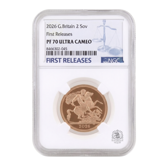 NGC PF70 2026 Double Sovereign First Releases Ultra Cameo - Proof Gold Coin