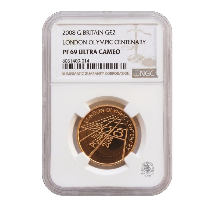 NGC PF69 2008 £2 London Olympic Centenary - Proof Gold Coin