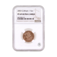 NGC PF69 2003 Full Sovereign Ultra Cameo - Proof Gold Coin
