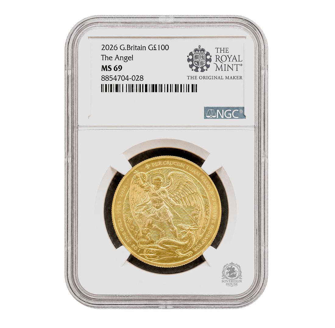 NGC MS69 2026 1oz £100 The Angel - Gold Coin