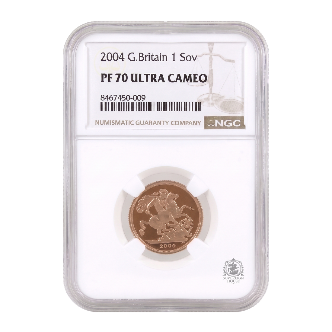 NGC PF70 2004 Full Sovereign Ultra Cameo - Proof Gold Coin