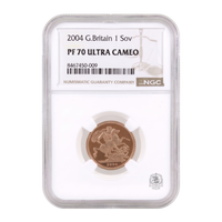 NGC PF70 2004 Full Sovereign Ultra Cameo - Proof Gold Coin
