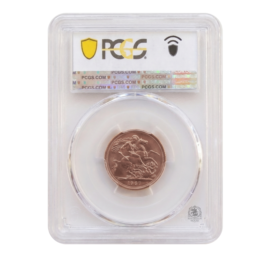 PCGS MS64 1967 Full Sovereign - Gold Coin