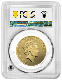 PCGS MS69 2021 1oz Queens Beasts Greyhound Of Richmond - Proof Gold Coin