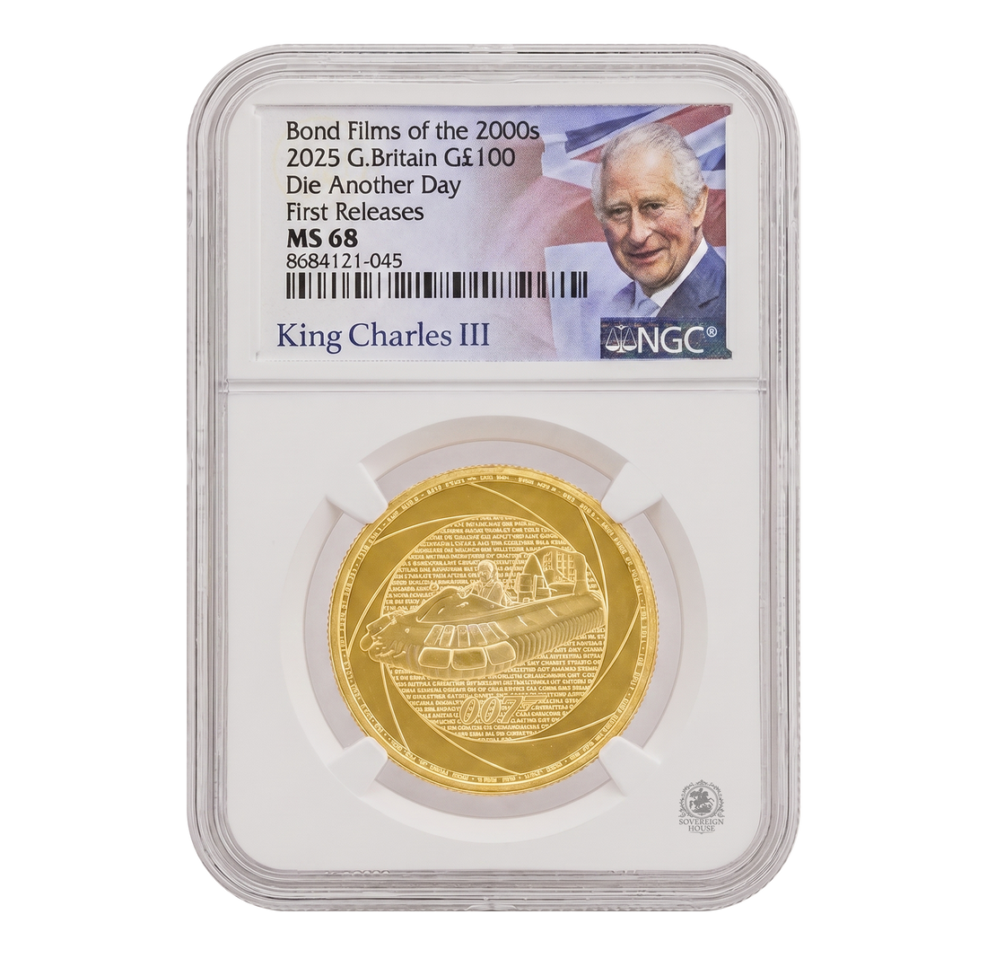 NGC MS68 2025 1oz Gold Six Decades of 007: Bond of the 2000s