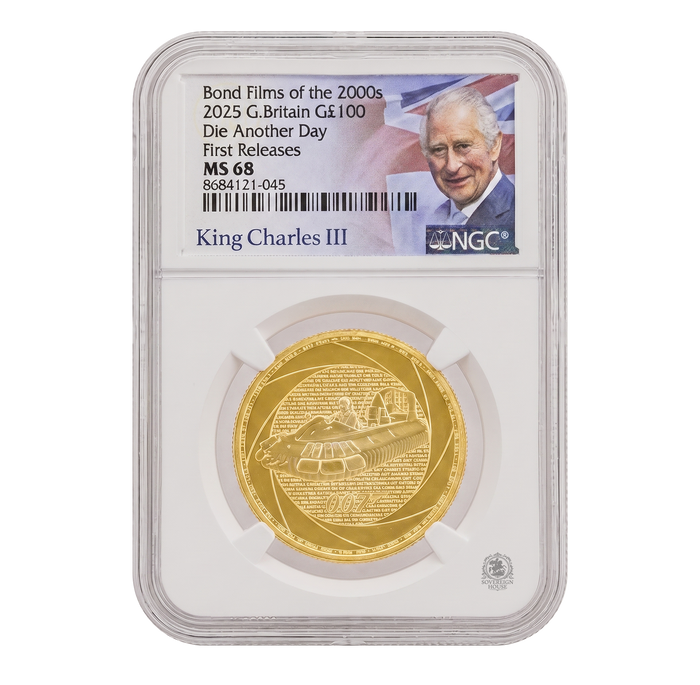 NGC MS68 2025 1oz Gold Six Decades of 007: Bond of the 2000s