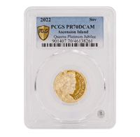 PCGS PR70 2022 Queens Platinum Jubilee Full Sovereign - Proof Gold Coin