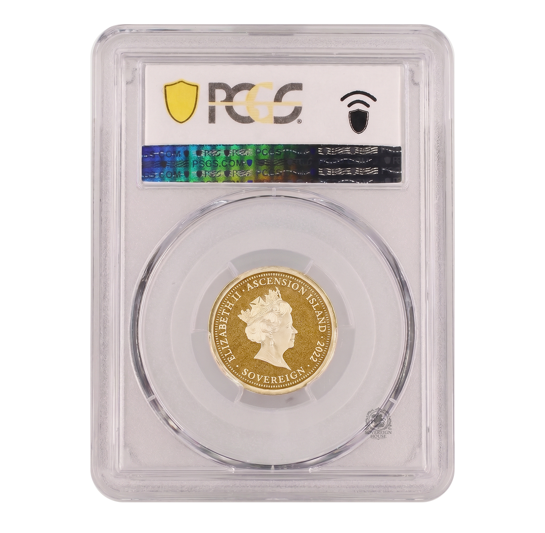 PCGS PR70 2022 Queens Platinum Jubilee Full Sovereign - Proof Gold Coin