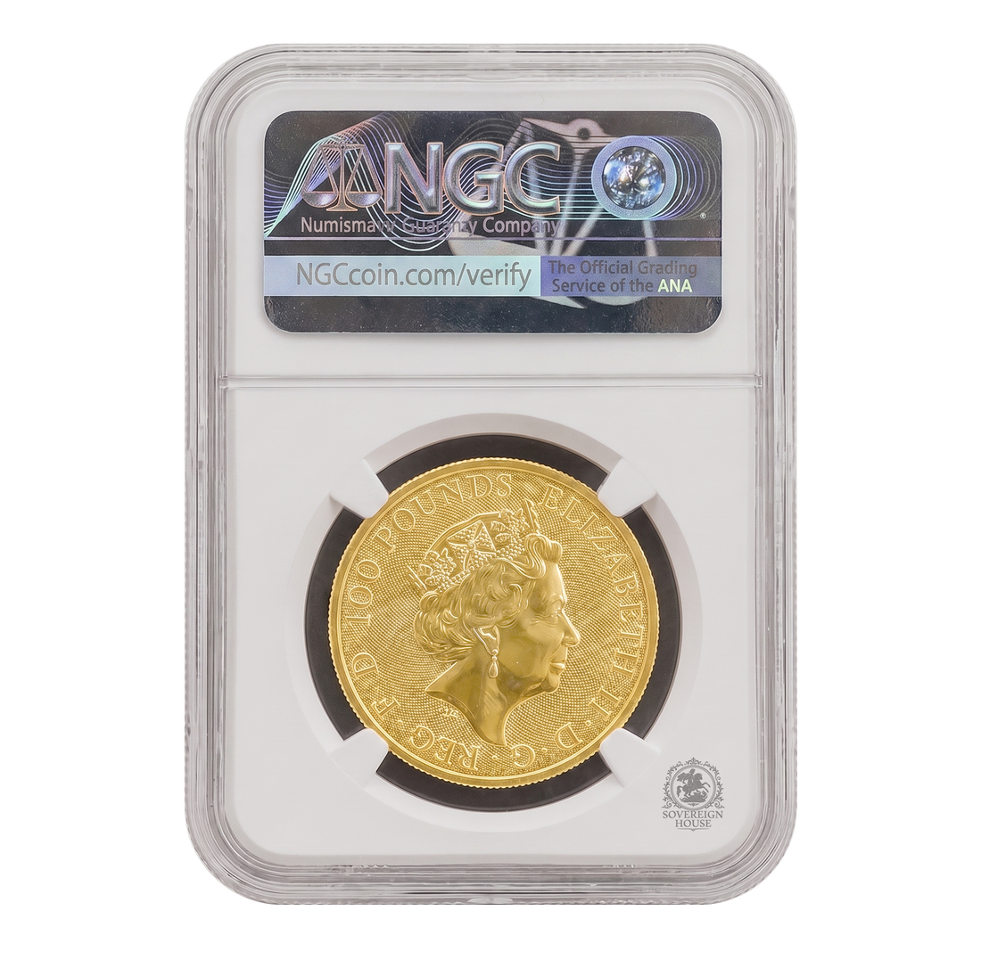 NGC 2021 MS69 1oz Gold The Royal Arms Certified Coin