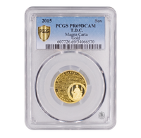 PCGS PR69 2015 Magna Carta Full Sovereign  - Proof Gold Coin