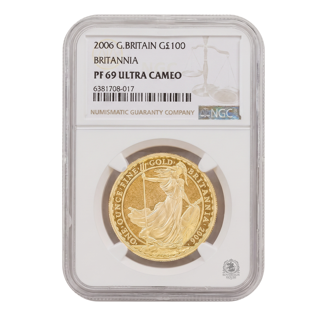 NGC PF69 2006 Ultra Cameo 1oz £100 Britannia - Proof Gold Coin