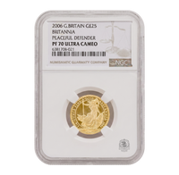 NGC PF70 2006 Ultra Cameo 1/4oz £25 Britannia - Proof Gold Coin