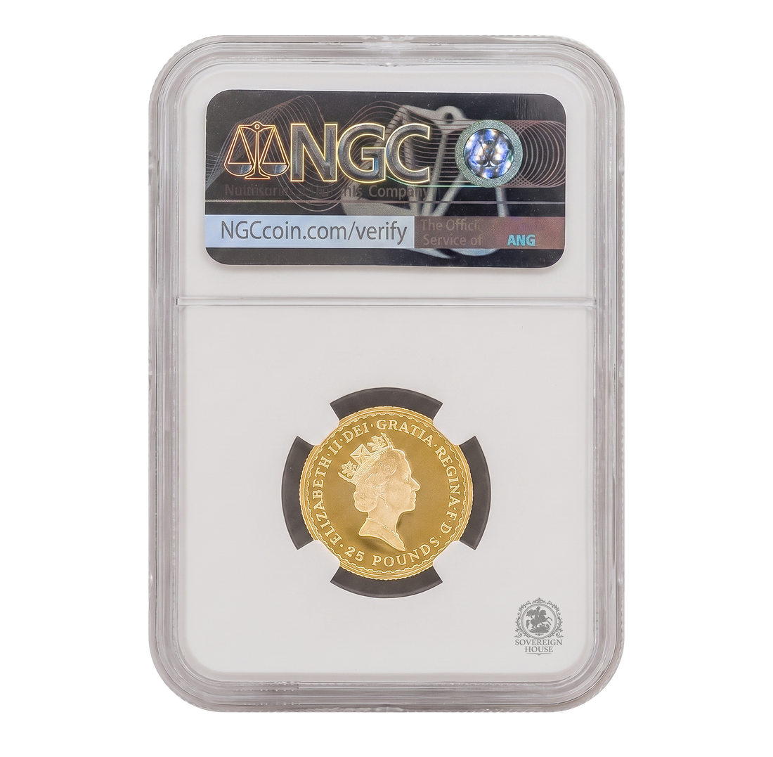 NGC PF69 1990 Ultra Cameo 1/4oz £25 Britannia - Proof Gold Coin