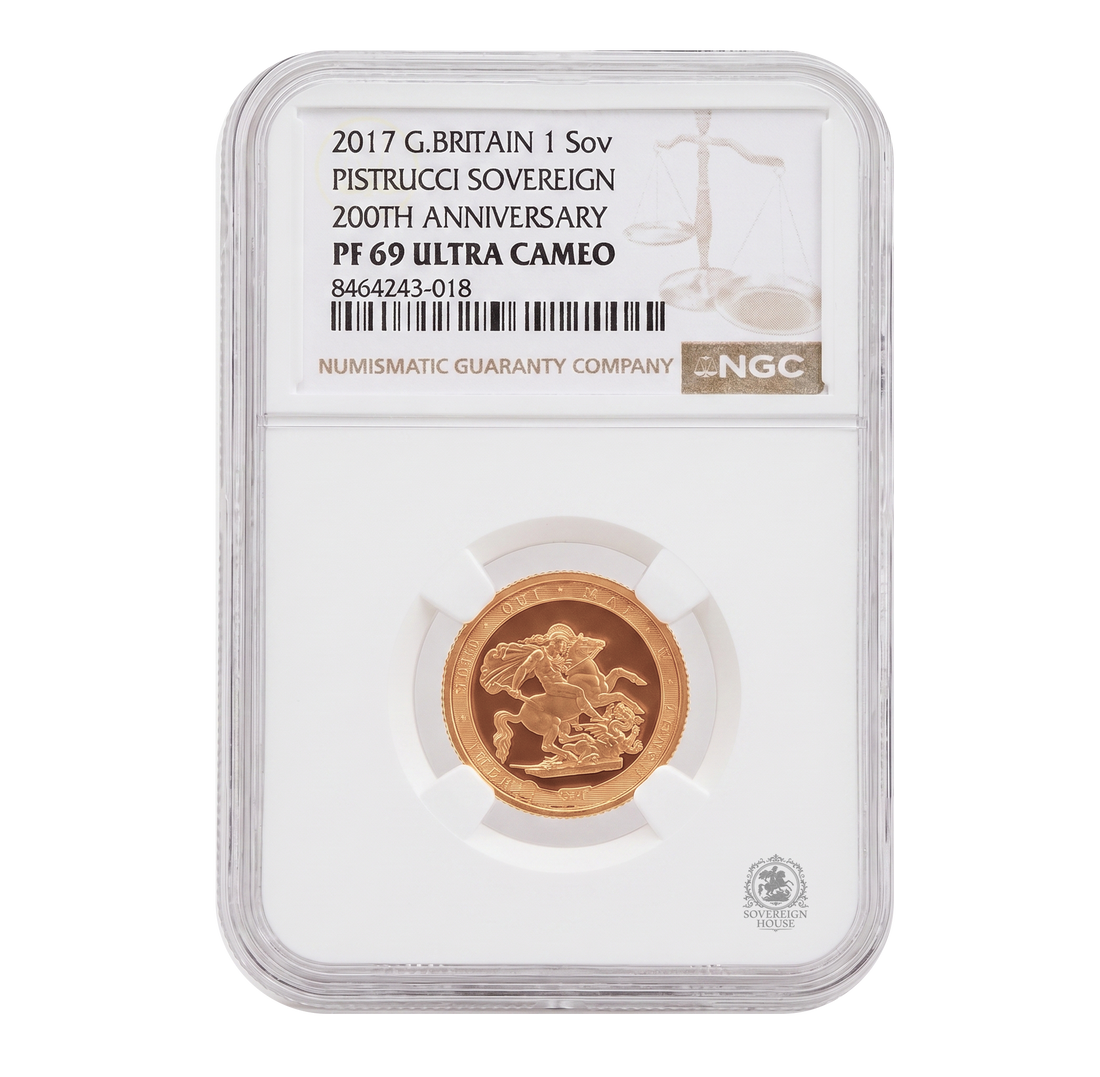 NGC PF69 2017 200th Anniversary Full Sovereign St George - Proof Gold Coin