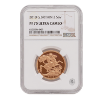 NGC PF70 2010 Ultra Cameo £2 Double Sovereign St George - Proof Gold Coin