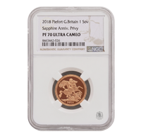 NGC PF70 2018 Piefort Full Sovereign St George - Proof Gold Coin