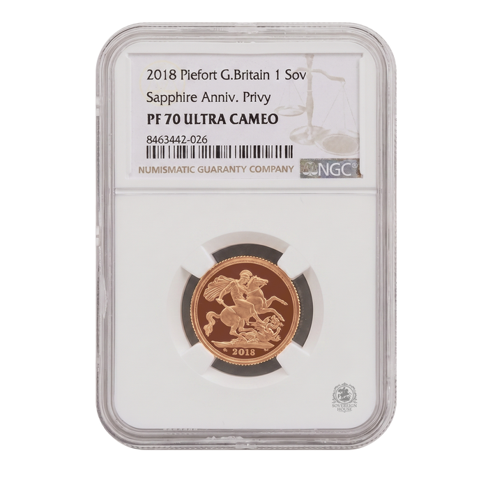 NGC PF70 2018 Piefort Full Sovereign St George - Proof Gold Coin