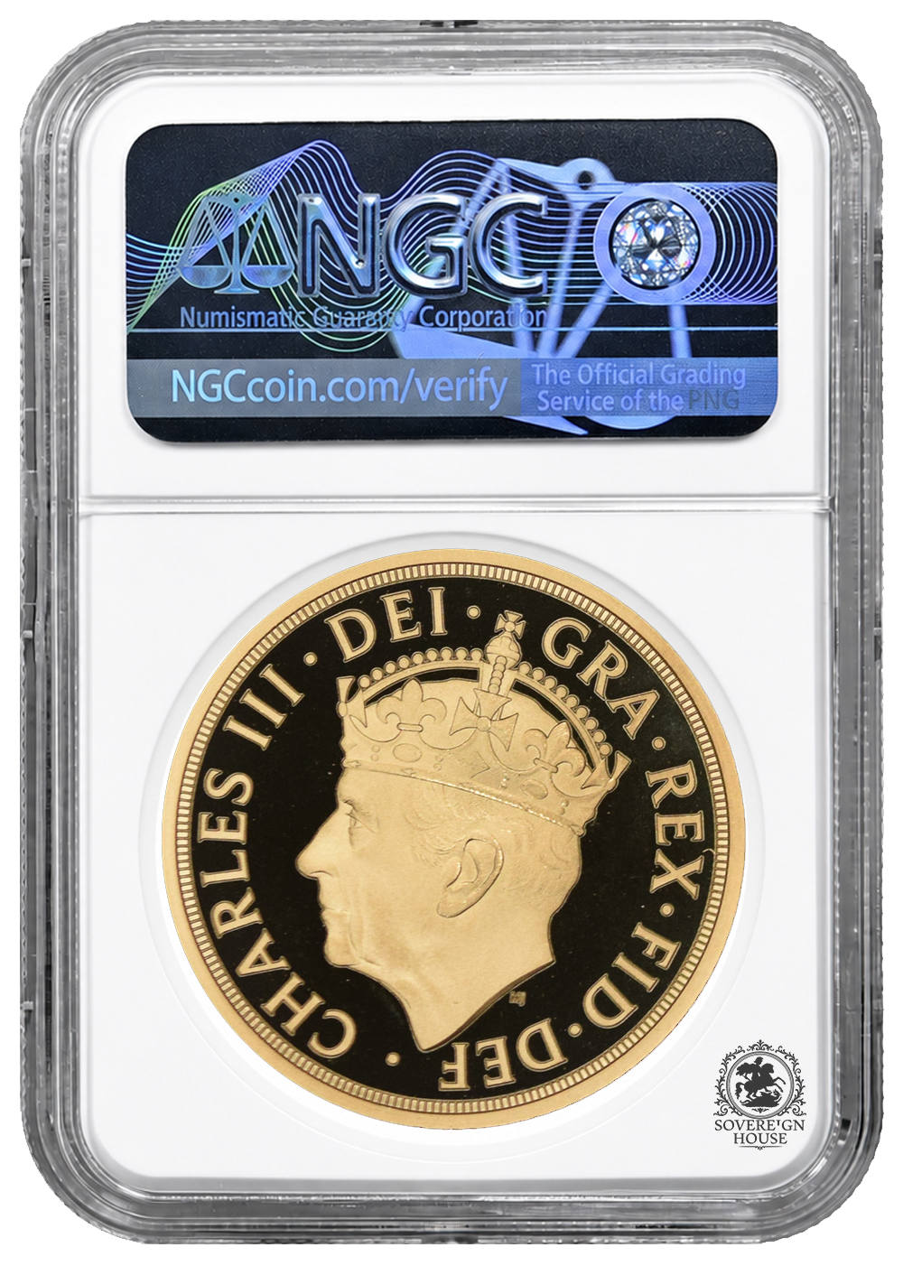 NGC PF70 2023 King Charles Coronation Full Sovereign St George - Proof Gold Coin