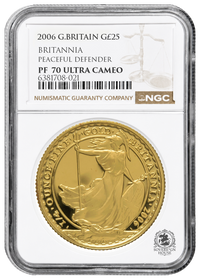 NGC PF70 2006 Ultra Cameo 1/4oz £25 Britannia - Proof Gold Coin