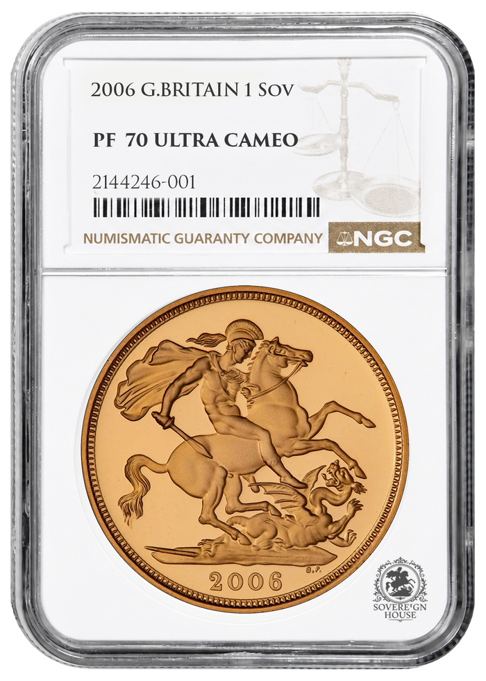 NGC PF70 2006 Full Sovereign St George - Proof Gold Coin