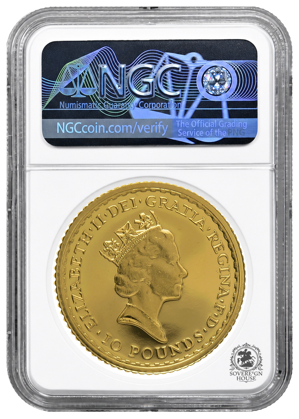 NGC PF69 1990 Ultra Cameo 1/10oz £10 Britannia - Proof Gold Coin