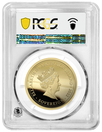 PCGS PR70 2022 Queens Platinum Jubilee Full Sovereign - Proof Gold Coin