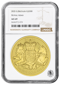 NGC 2021 MS69 1oz Gold The Royal Arms Certified Coin
